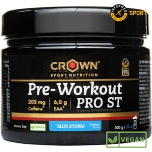Pre Workout PRO ST - Bote de 300 g / 20 tomas, Blue Storm