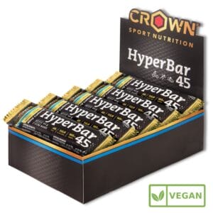 HyperBar 45 (Barrita de gominola doble) - Caja de 10 x 60 g, Neutro con cafeína